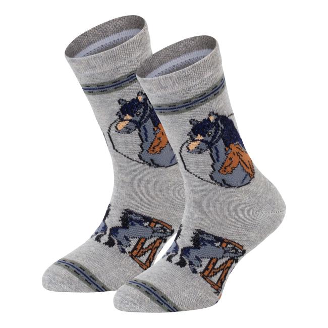 6 Paar TippTexx 24 Kinder Socken Pferde